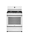 Whirlpool *WFG320M0MW  30-in 4 Burners 5.1-cu ft Freestanding Natural Gas Range (White)