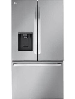 LG *LRFXC2606S  25.5-cu ft Counter-depth Smart French Door Refrigerator with Dual Ice Maker (Fingerprint Resistant) ENERGY STAR
