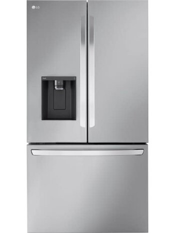 LG *LRFXC2606S  25.5-cu ft Counter-depth Smart French Door Refrigerator with Dual Ice Maker (Fingerprint Resistant) ENERGY STAR