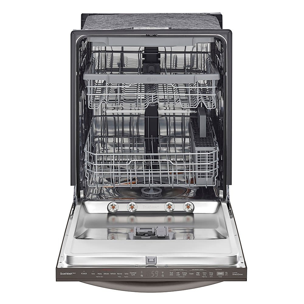 LG *LG  LDTS5552D  24" Top Control Smart Built-In Stainless Steel Tub Dishwasher with 3rd Rack, QuadWash and 46dba - Black Stainless Steel