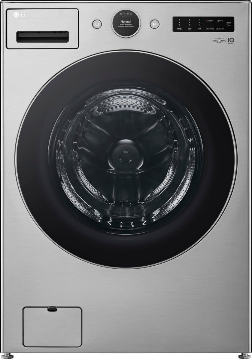 LG *WM5500HVA TurboWash 360 4.5-cu ft High Efficiency Stackable Steam Cycle Smart Front-Load Washer (Graphite Steel) ENERGY STAR