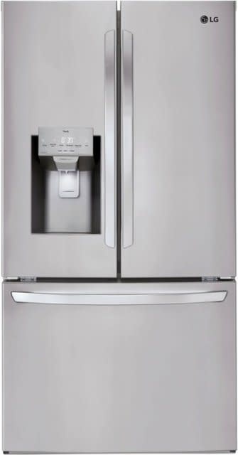 LG *LG  LRFS28XBS  27.7-cu ft Smart French Door Refrigerator with Ice Maker (Fingerprint Resistant) ENERGY STAR