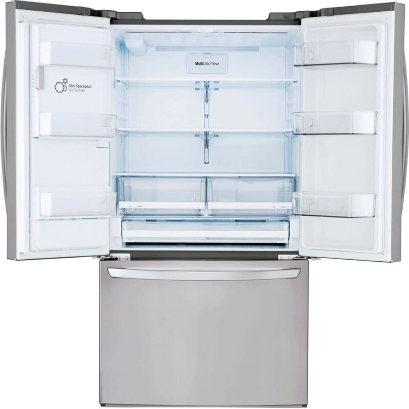 LG *LG  LRFS28XBS  27.7-cu ft Smart French Door Refrigerator with Ice Maker (Fingerprint Resistant) ENERGY STAR