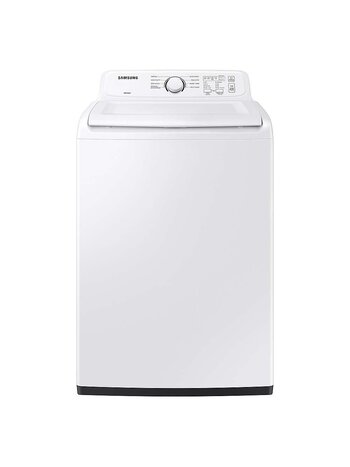 Samsung WA41A3000AW 4.1 cu. ft. High-Efficiency Top Load Washer with Soft-Close Lid and 8 Washing Cycles - White