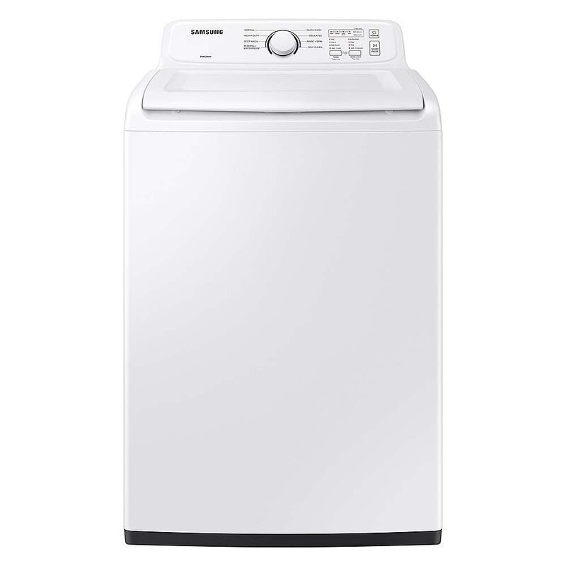 Samsung **Samsung WA41A3000AW  (NIB) 4.1 cu. ft. High-Efficiency Top Load Washer with Soft-Close Lid and 8 Washing Cycles - White