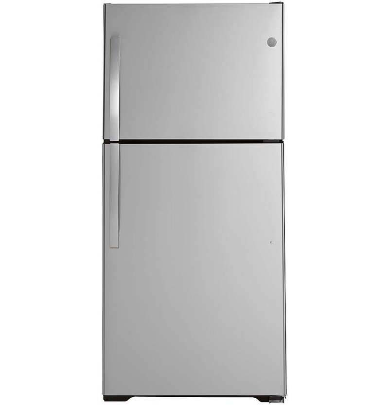 GE *GTS19KYNRFS Garage Ready 19.2-cu ft Top-Freezer Refrigerator (Stainless Steel)