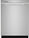 Whirlpool *WDTA50SAKZ  24 in. Fingerprint Resistant Stainless Steel Top Control Built-In Tall Tub 47 dBA Dishwasher with Third Level Rack