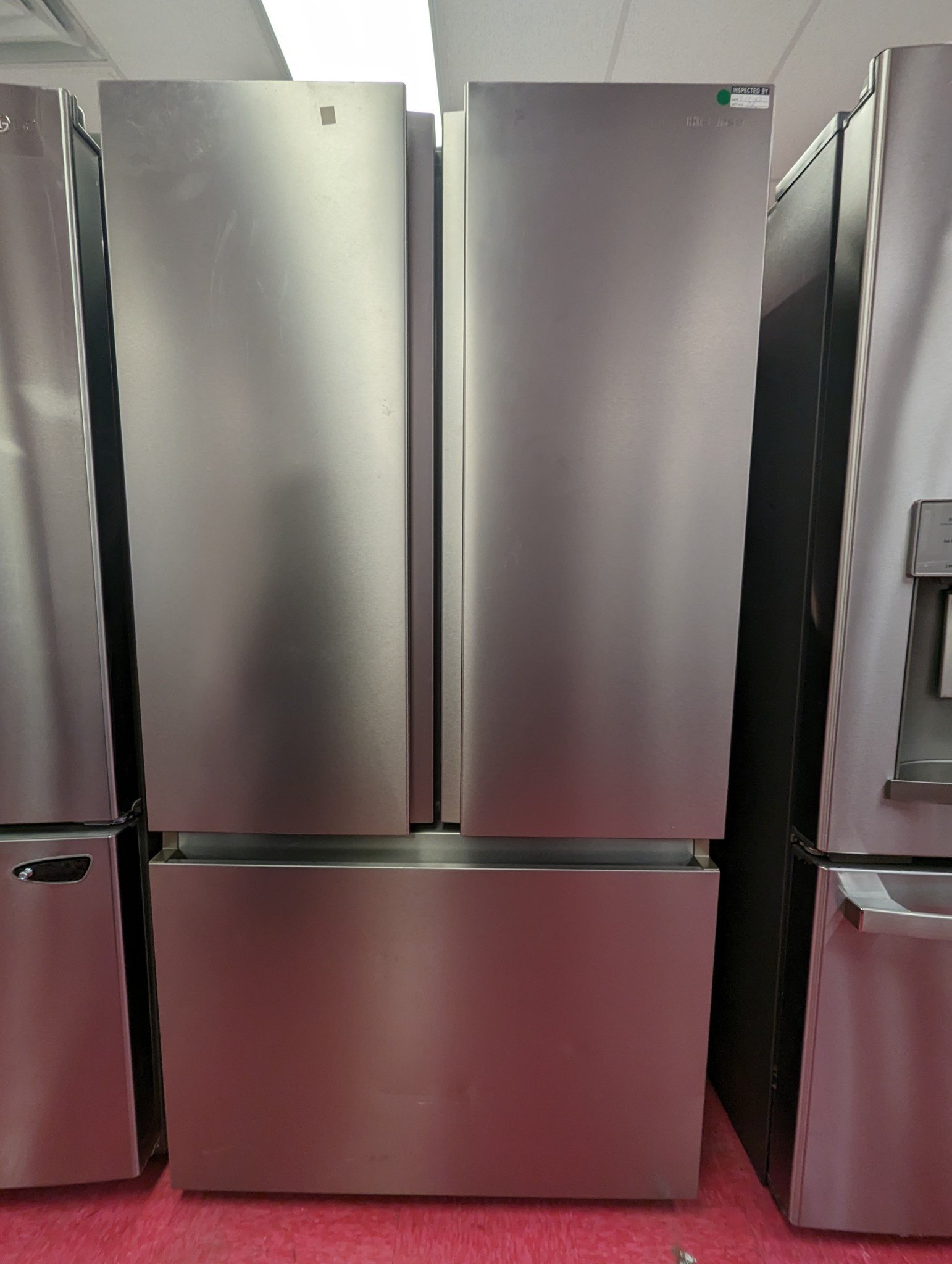 Hisense *Hisense HRF209N6CSE  21.2-cu ft Counter-depth French Door Refrigerator with Ice Maker (Fingerprint Resistant Stainless Steel) ENERGY STAR