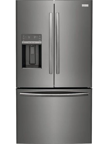Frigidaire *GRFS2853AD Gallery 27.8-cu ft French Door Refrigerator with Dual Ice Maker (Fingerprint Resistant Black Stainless Steel) ENERGY STAR