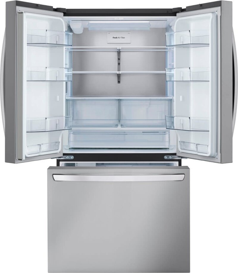 LG *LLFGC2706S   InstaView 26.5-cu ft Counter-depth Smart French Door Refrigerator with Ice Maker (Stainless Steel) ENERGY STAR