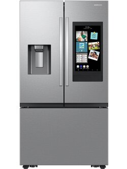 Samsung *RF27CG5900SR 25 cu. ft. Mega Capacity 3-Door French Door Counter Depth Refrigerator with Family Hub - Stainless Steel