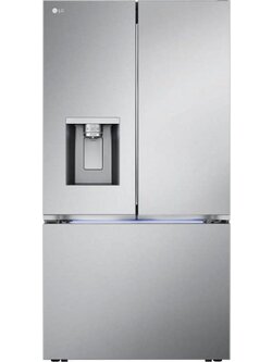 LG LRYXC2606S -Counter-Depth MAX 25.5 Cu. Ft. French Door Smart Refrigerator with Four Kinds of Ice - Printproof Stainless Steel