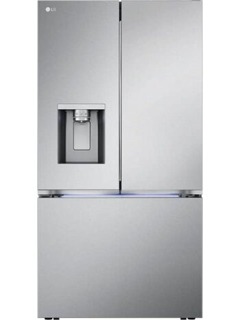 LG LRYXC2606S -Counter-Depth MAX 25.5 Cu. Ft. French Door Smart Refrigerator with Four Kinds of Ice - Printproof Stainless Steel