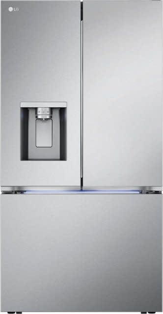 LG LRYXC2606S -Counter-Depth MAX 25.5 Cu. Ft. French Door Smart Refrigerator with Four Kinds of Ice - Printproof Stainless Steel