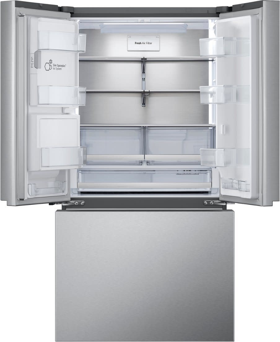 LG LRYXC2606S -Counter-Depth MAX 25.5 Cu. Ft. French Door Smart Refrigerator with Four Kinds of Ice - Printproof Stainless Steel