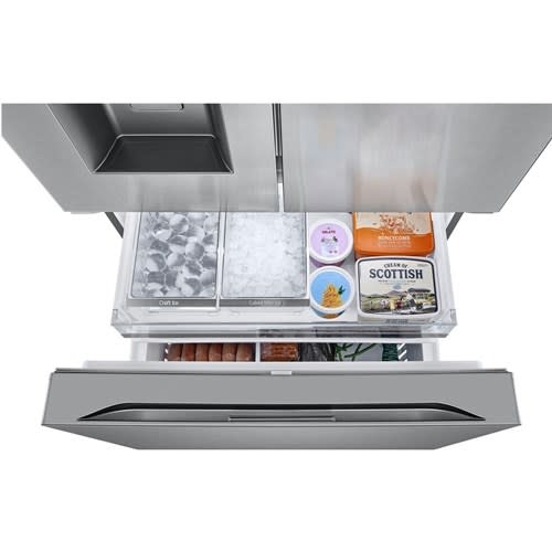 LG LRYXC2606S -Counter-Depth MAX 25.5 Cu. Ft. French Door Smart Refrigerator with Four Kinds of Ice - Printproof Stainless Steel