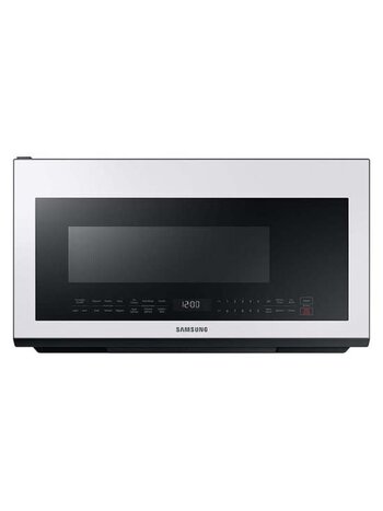 Samsung *ME21B706B12  2.1 cu. ft. BESPOKE Over-the-Range Microwave with Sensor Cooking - White Glass