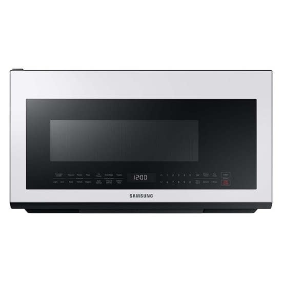 Samsung *ME21B706B12  2.1 cu. ft. BESPOKE Over-the-Range Microwave with Sensor Cooking - White Glass