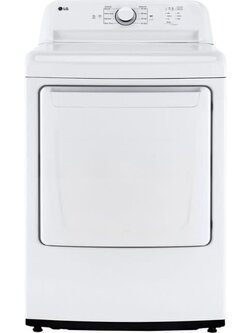 LG *DLG6101W 7.3-cu ft Reversible Side Swing Door Gas Dryer (White) ENERGY STAR