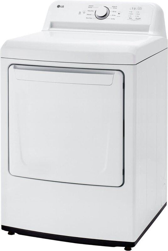 LG *LG DLG6101W 7.3-cu ft Reversible Side Swing Door Gas Dryer (White) ENERGY STAR