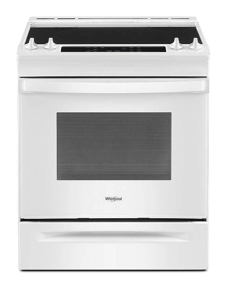 Whirlpool *Whirlpool WEE515SALW  30-in Smooth Surface 4 Elements 4.8-cu ft Self-Cleaning Slide-in Electric Range (White)