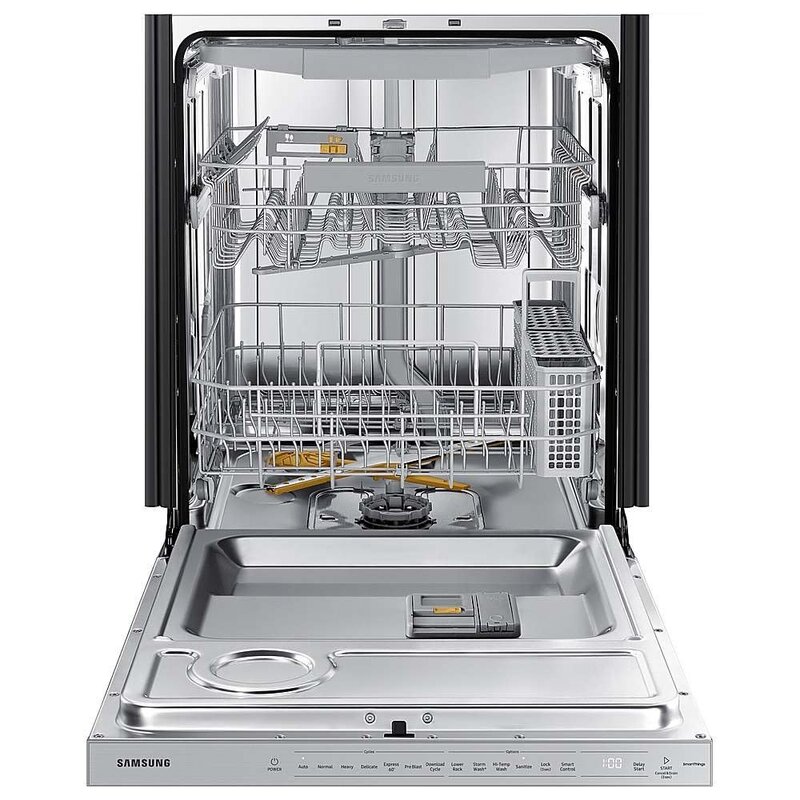 Samsung **Samsung DW80B6060US  (NIB) Top Control 24-in Smart Built-In Dishwasher With Third Rack (Fingerprint Resistant Stainless Steel) ENERGY STAR, 44-dBA