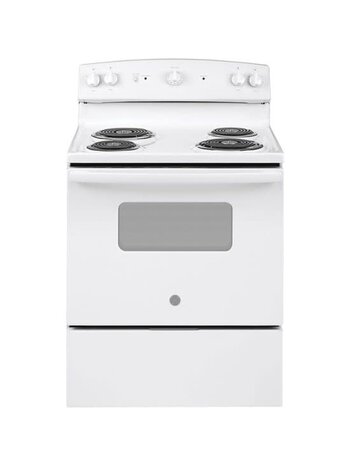 GE *JBS160DMWW 4 Elements 5-cu ft Freestanding Electric Range (White)