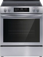 *Frigidaire FCFE308LAF 30-in Smooth Surface 5 Elements 5.3-cu ft Self-Cleaning Convection Oven Slide-in Electric Range (Fingerprint Resistant Stainless Steel)