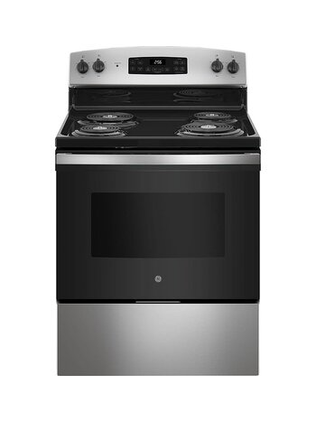 GE JB256RTSS  GE 30-in 4 burners 5.0-cu ft Freestanding Electric Range ( Stainless Steel )