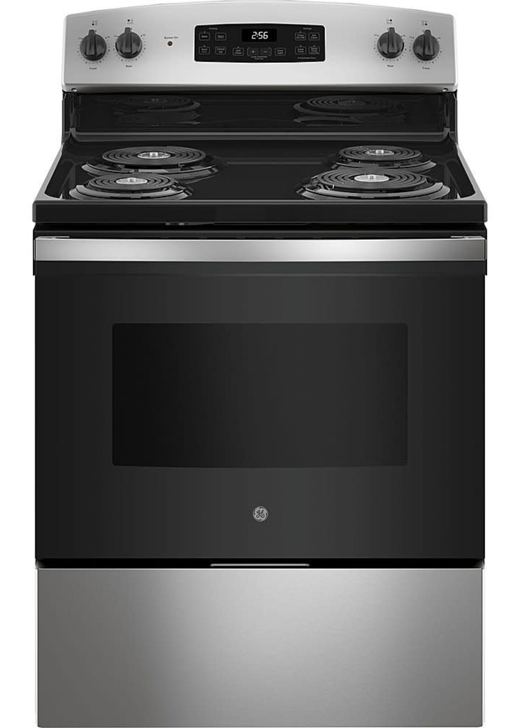 GE *GE  JB256RTSS  30-in 4 Elements 5-cu ft Self-Cleaning Freestanding Electric Range (STAINLESS)