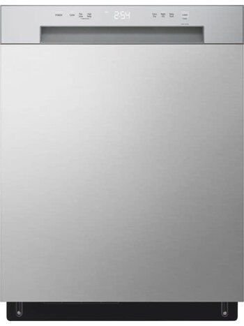 LG *LDFC2423V  24" Front Control Built-In Stainless Steel Tub Dishwasher with SenseClean and 52 dBA - Stainless Steel Look