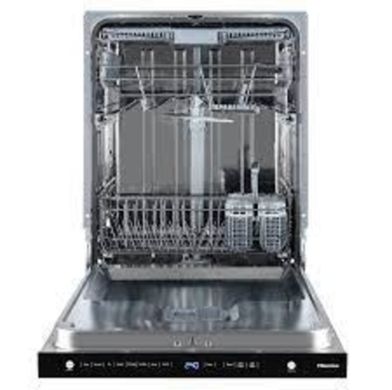 Hisense *HUI66360XCUS  Top Control 24-in Built-In Dishwasher With Third Rack (Stainless Steel) ENERGY STAR, 44-dBA