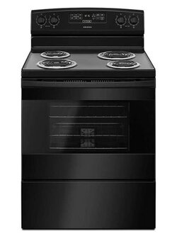 Amana *ACR4303MFB  30-in 4 Elements 4.8-cu ft Freestanding Electric Range (Black)