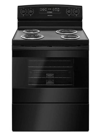 Amana *ACR4303MFB  30-in 4 Elements 4.8-cu ft Freestanding Electric Range (Black)