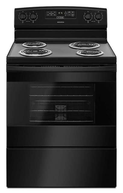Amana *ACR4303MFB  30-in 4 Elements 4.8-cu ft Freestanding Electric Range (Black)