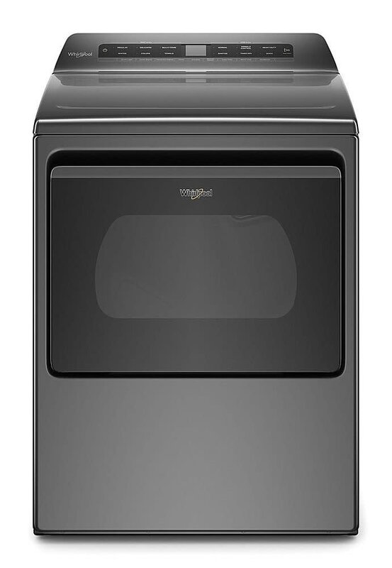 Whirlpool *Whirlpool WED5100HC 7.4 Cu. Ft. Electric Dryer with AccuDry Sensor Drying Technology - Chrome Shadow
