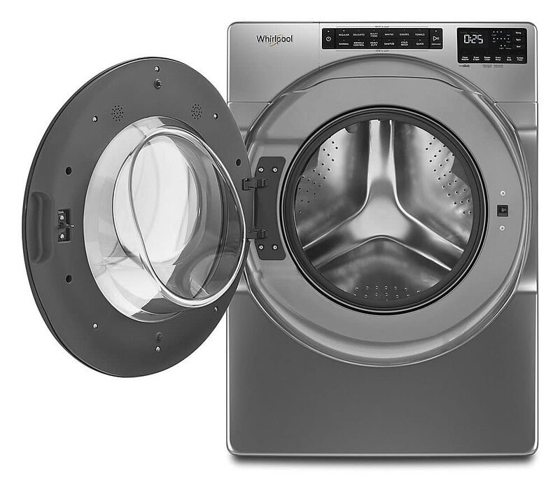 Whirlpool *Whirlpool WFW6605MC 5-cu ft High Efficiency Stackable Steam Cycle Front-Load Washer (Chrome Shadow) ENERGY STAR
