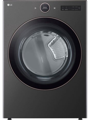 LG *DLEX6500B  7.4-cu ft Stackable Steam Cycle Smart Electric Dryer (Black)
