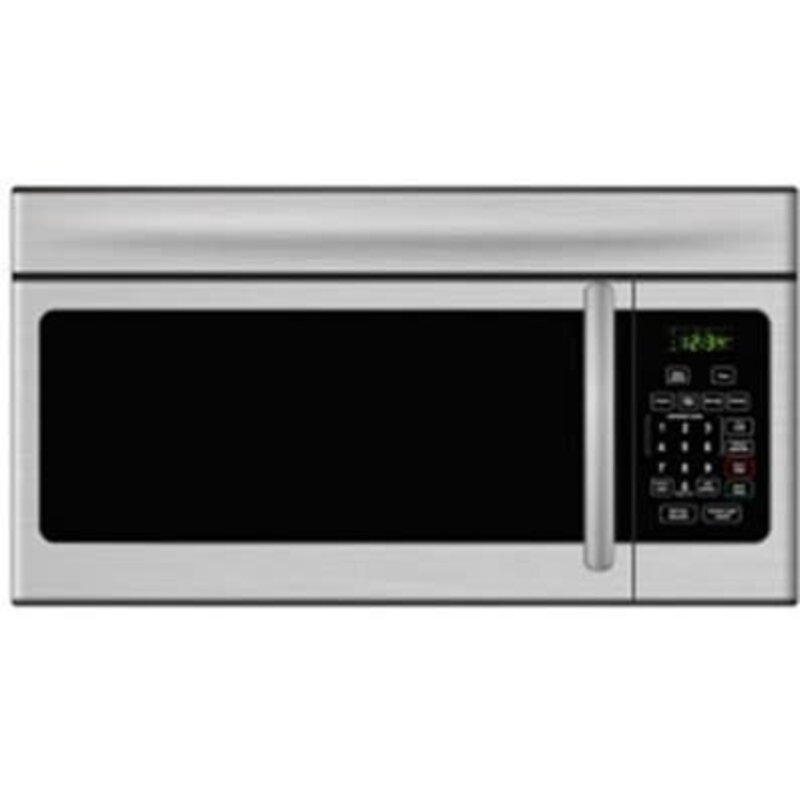 Crosley *Crosley GMR1000RS   1.6 Cubic Foot Over The Range Microwave with Glass Turntable, Pull Handle Door, Digital Control Panel, Auto Cook, Reheat Function in Stainless SteeL