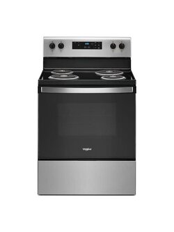 Whirlpool *WFC150M0JS  4.8 Cu. Ft. Freestanding Electric Range with Keep Warm Setting - Stainless Steel
