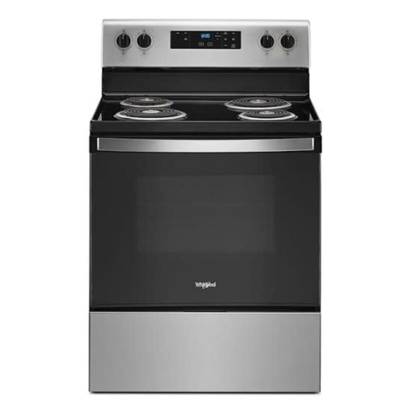 Whirlpool *WFC150M0JS  4.8 Cu. Ft. Freestanding Electric Range with Keep Warm Setting - Stainless Steel