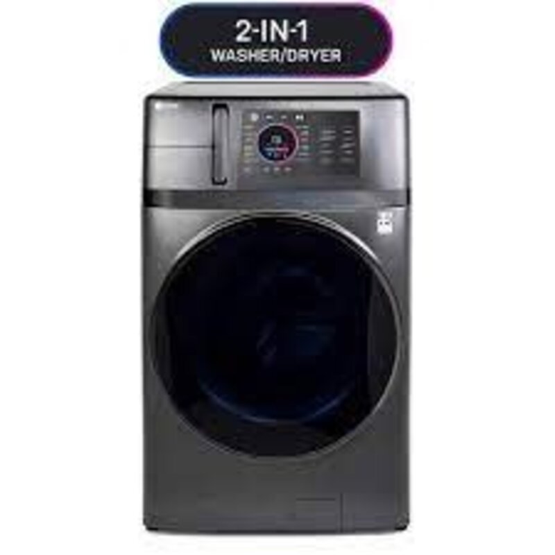 GE *PFQ97HSPVDS UltraFast 4.8 cu ft Large Capacity All-in-One Washer/Dryer Combo with Ventless Heat Pump Technology - Carbon Graphite