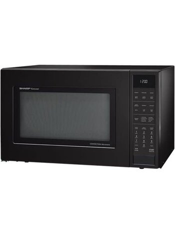 Sharp *SMC1585BB  1.5 cu. ft. Countertop Convection Microwave in Black, Built-In Capable with Sensor Cooking