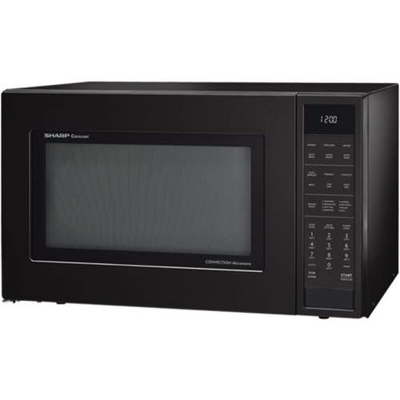 Sharp *SMC1585BB  1.5 cu. ft. Countertop Convection Microwave in Black, Built-In Capable with Sensor Cooking