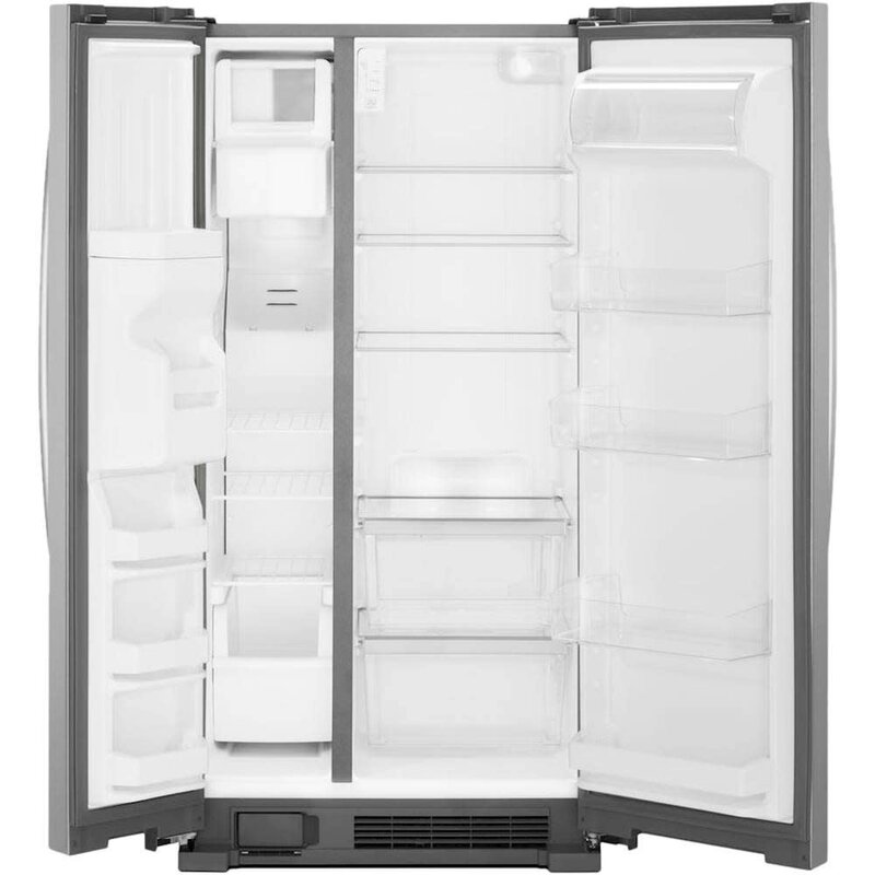 Whirlpool *Whirlpool WRS311SDHM   21.4-cu ft 33" Side-by-Side Refrigerator with Ice Maker (Stainless Steel)