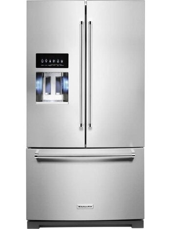 Kitchenaid *KRFF577KPS 27-cu ft French Door Refrigerator with Ice Maker (Stainless Steel with Printshield Finish) ENERGY STAR