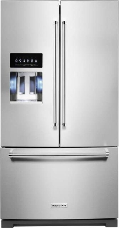 Kitchenaid *Kitchenaid KRFF577KPS 27 Cu. Ft. French Door Refrigerator with External Water and Ice Dispenser - Stainless Steel