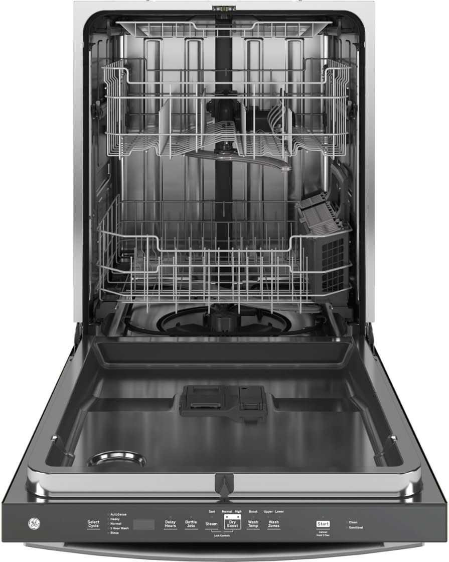 GE *GDT650SYVFS  24 in. Top Control Built-In Tall Tub Dishwasher in Fingerprint Resistant Stainless with Dry Boost, 3rd Rack, and 47dBA
