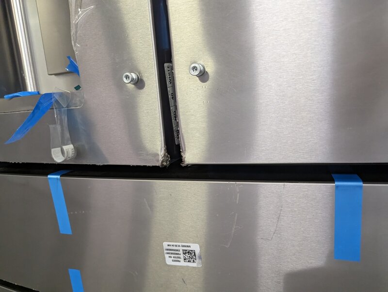 GE CLEARANCE **GE PVD28BYNFS  27.9 cu. ft. Smart 4-Door French Door Refrigerator with Door in Door in Fingerprint Resistant Stainless Steel