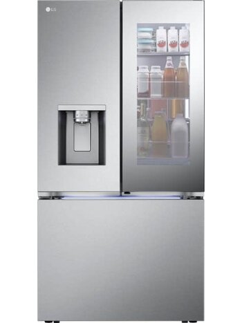 LG *LRYKC2606S 25.5-cu ft Counter-depth Smart French Door Refrigerator with Dual Ice Maker and Door within Door (Fingerprint Resistant) ENERGY STAR